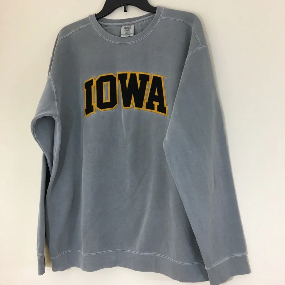 Iowa Sweatshirt Garment Dye Sz Large